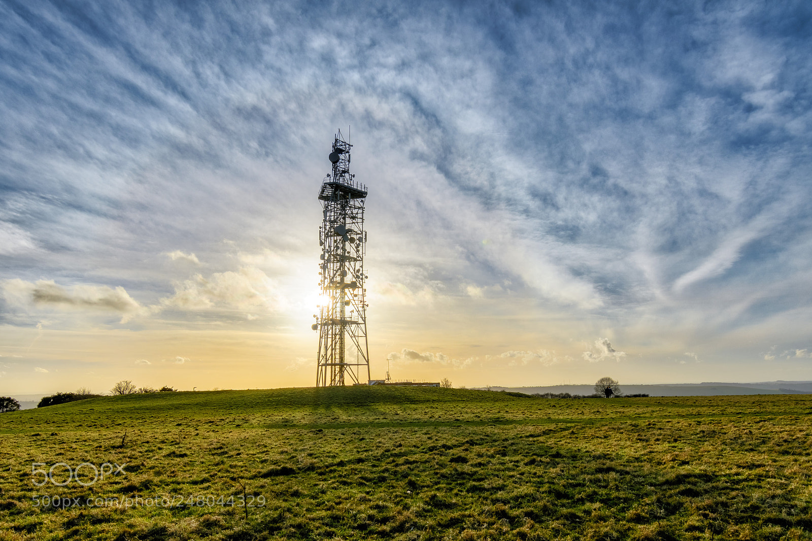 Nikon D500 sample photo. Sunset over butser hill photography