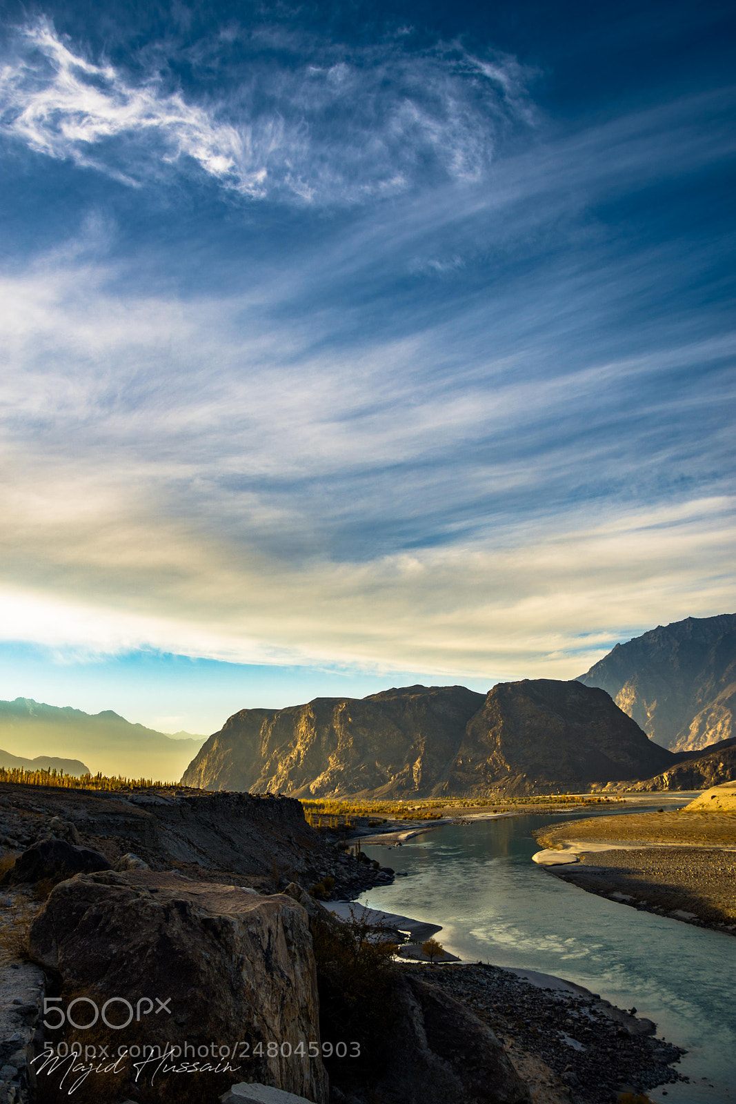 Nikon D7200 sample photo. Evening at indus, skardu photography