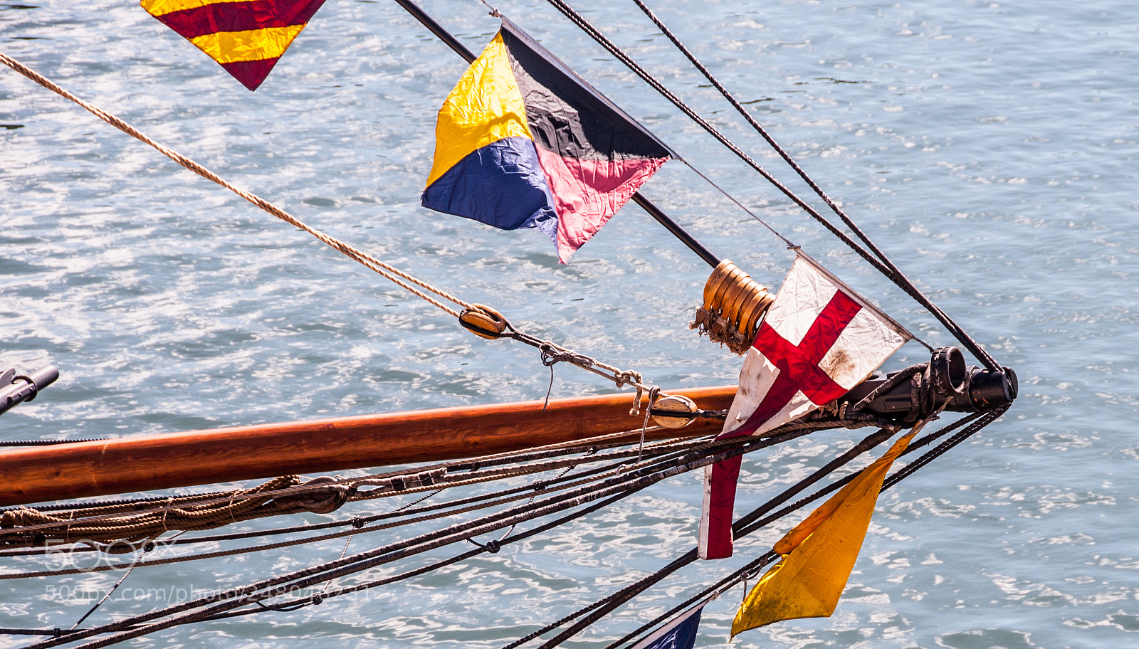 Nikon D5000 sample photo. Flags fly in the photography