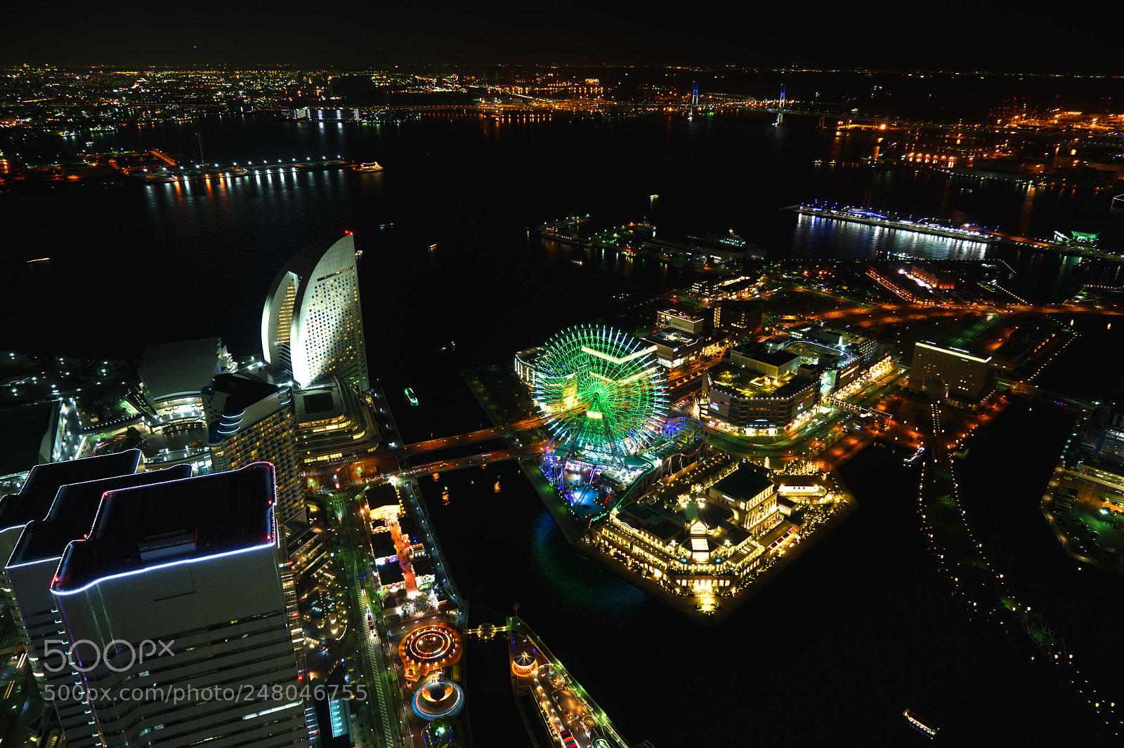 Sony a7 II sample photo. Yokohama city lights photography