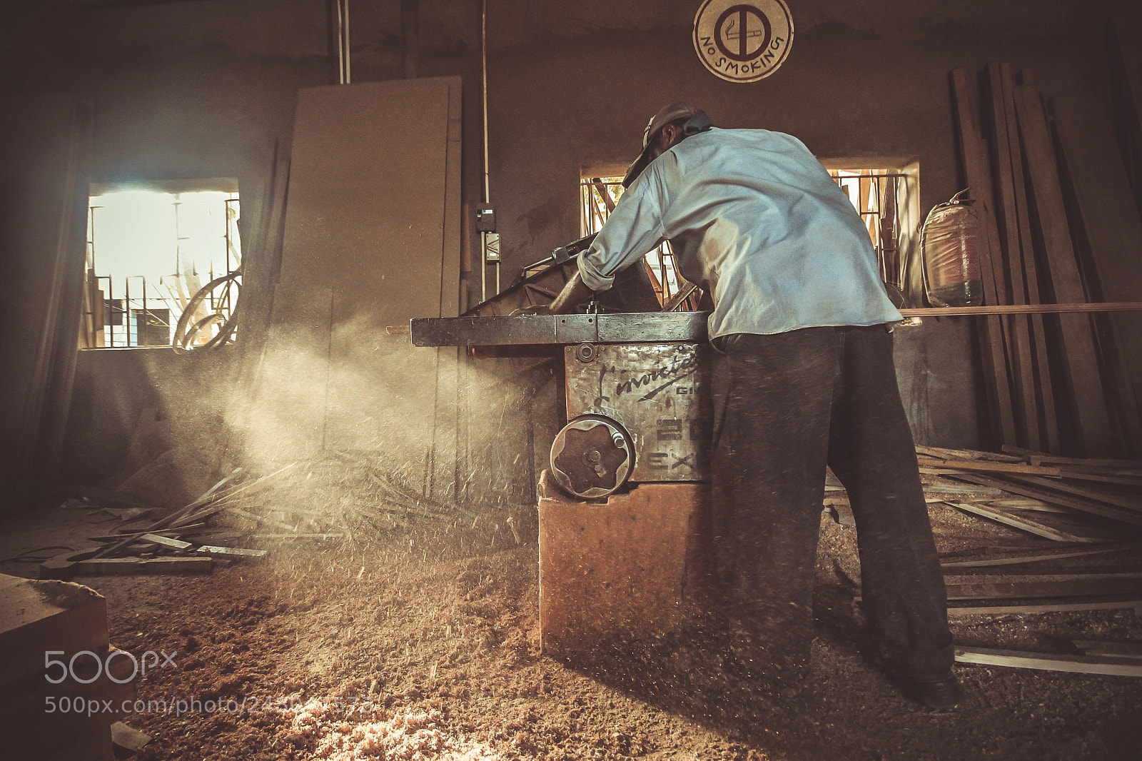 Canon EOS 60D sample photo. Wood workshop photography
