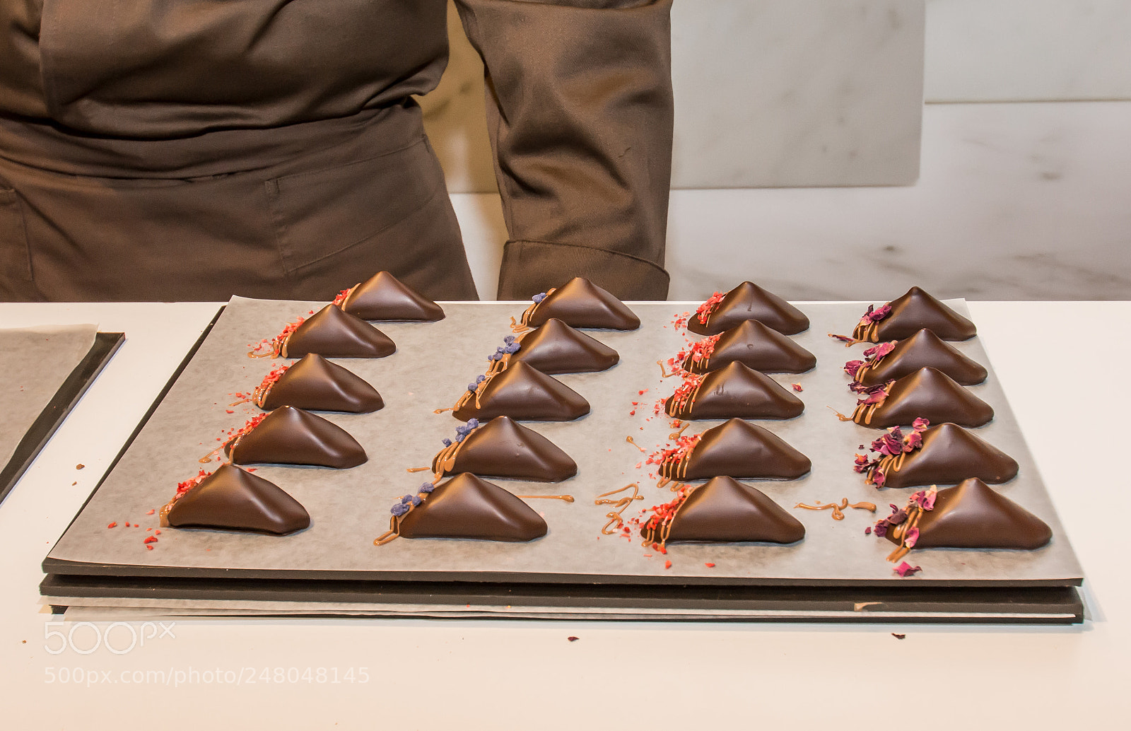 Nikon D5200 sample photo. Pralines in the making. photography