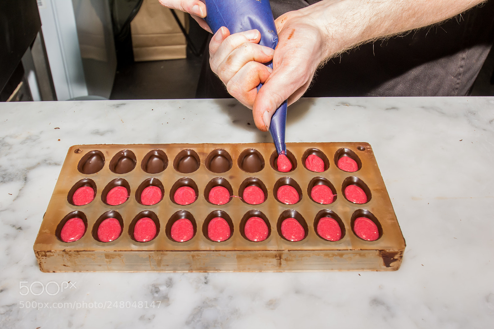 Nikon D5200 sample photo. Ganache framboise. photography