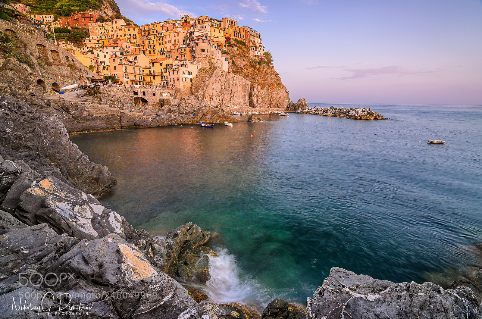Nikon D5100 sample photo. Manarola around sunset photography