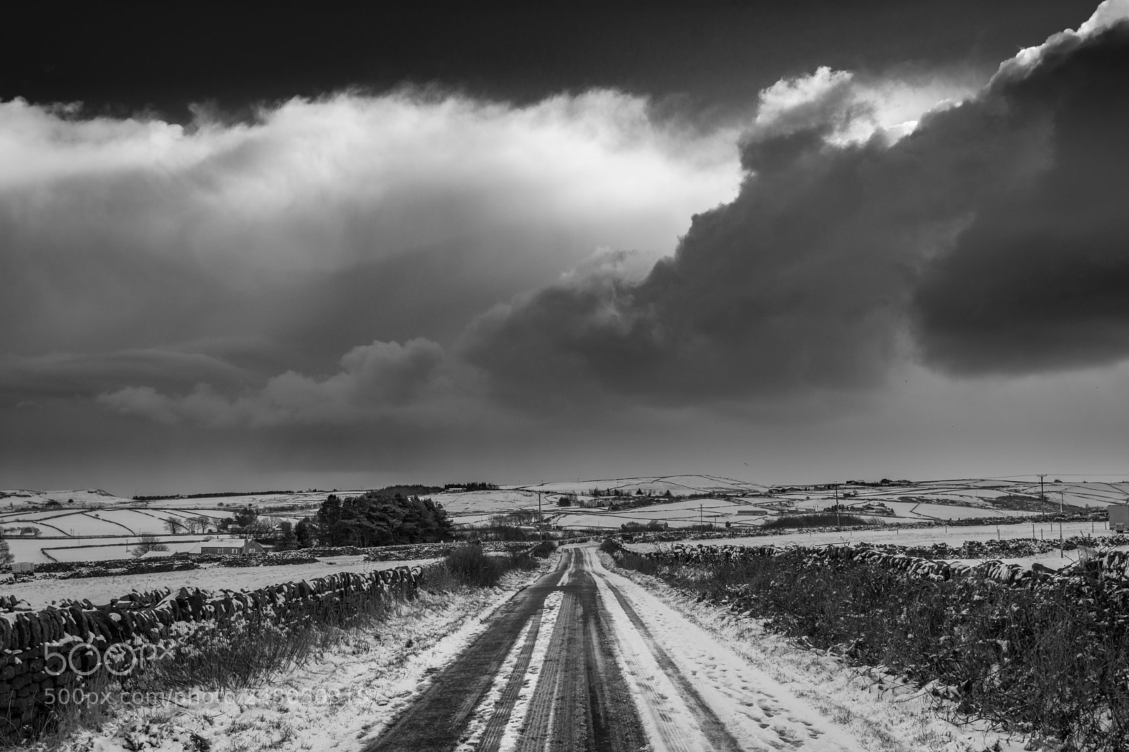 Nikon D7200 sample photo. Black white snowscape, dean photography
