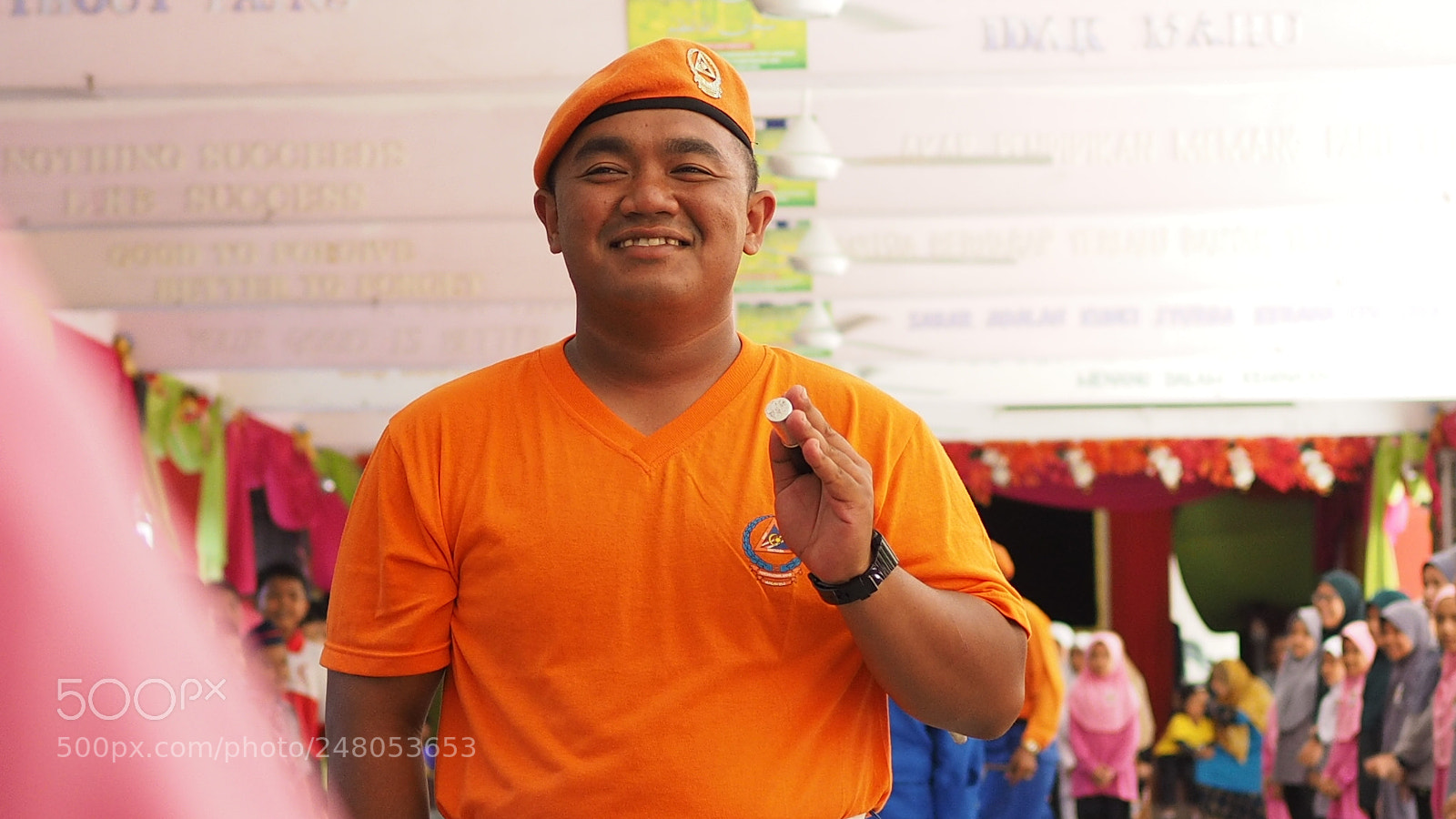 Olympus OM-D E-M1 sample photo. The happy man with photography