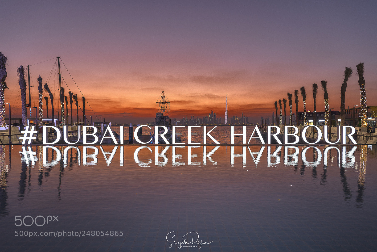 Nikon D810 sample photo. Sunset @ dubai creek harbour photography