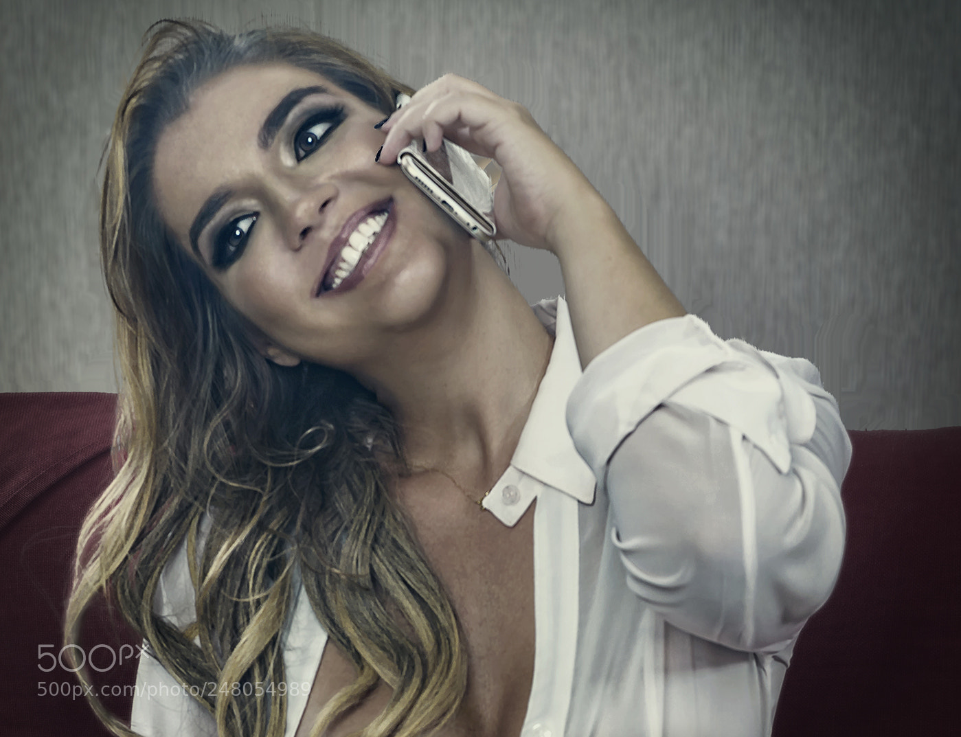Nikon D600 sample photo. Talking on the phone photography