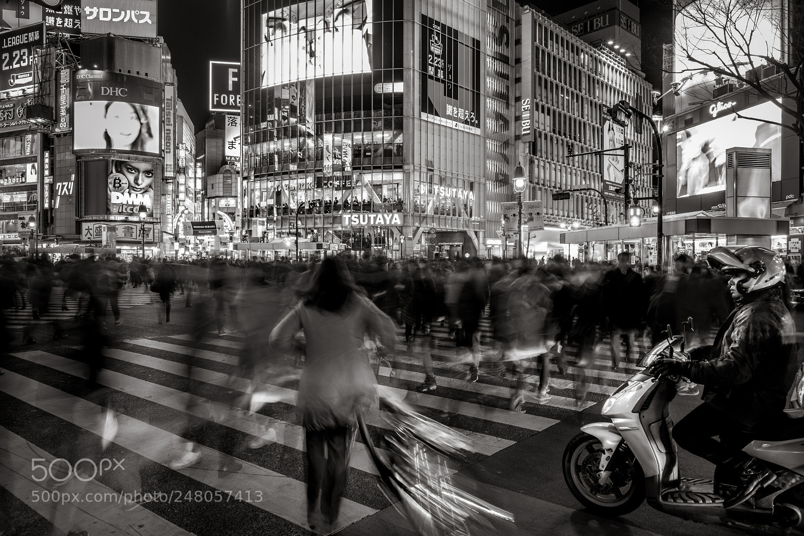 Fujifilm X-T2 sample photo. Shibuya crossing photography