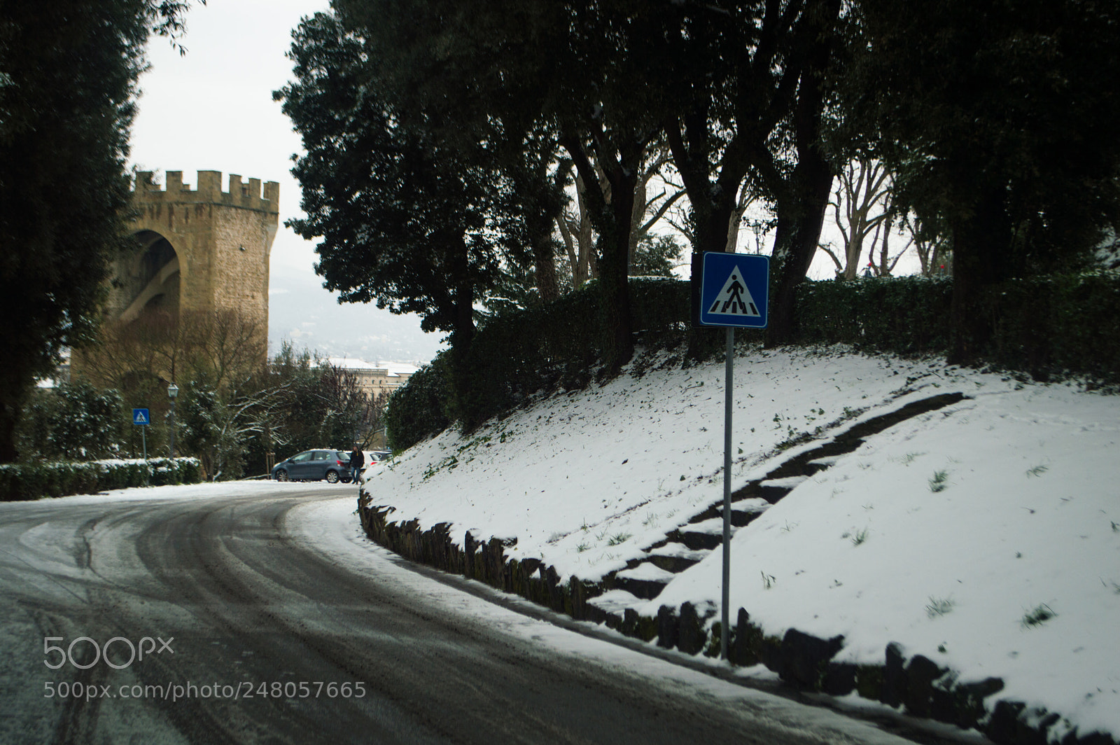 Nikon D3200 sample photo. Snow in florence photography