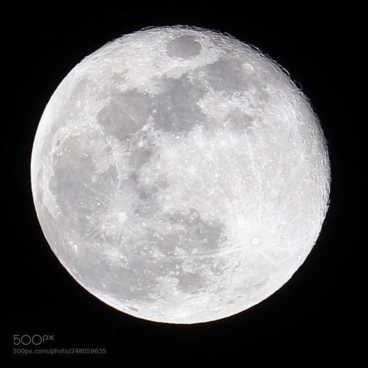 Canon EOS 77D (EOS 9000D / EOS 770D) sample photo. Full moon, march 2, 2018 photography