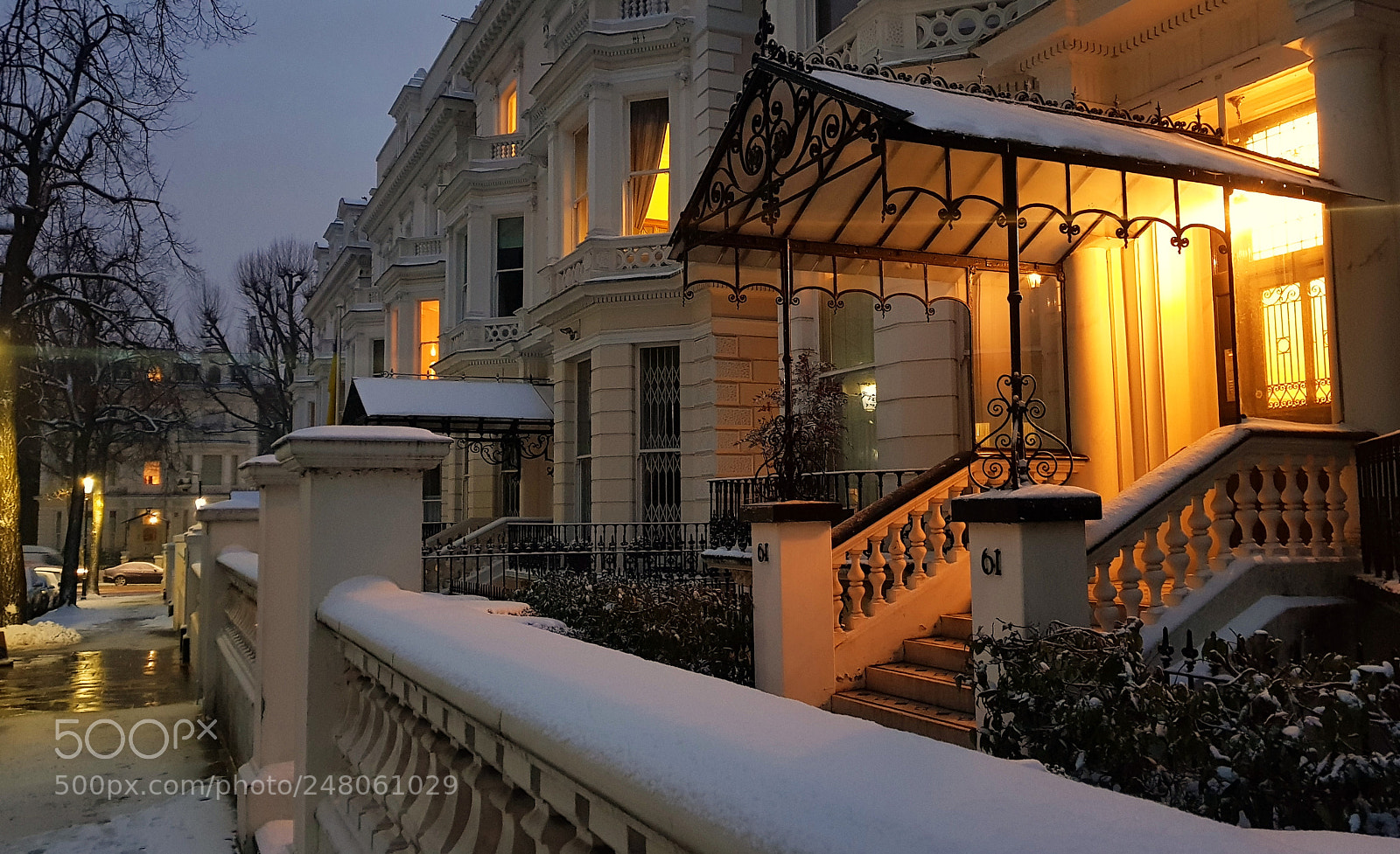 Samsung Galaxy S8 sample photo. Winter night, london photography