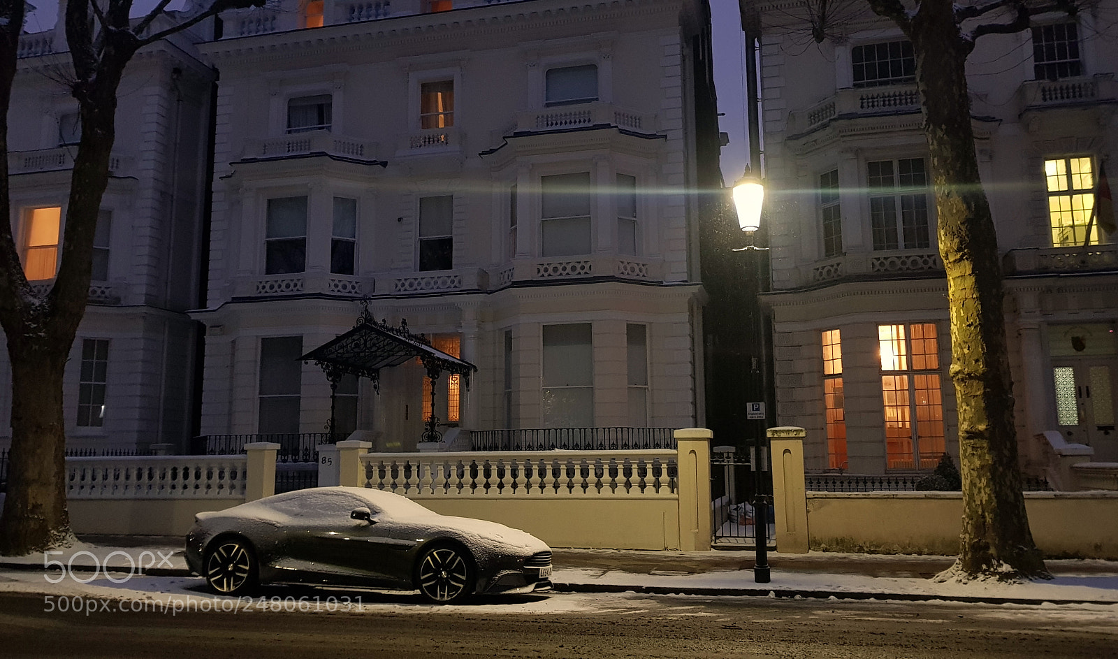Samsung Galaxy S8 sample photo. Winter night, london photography