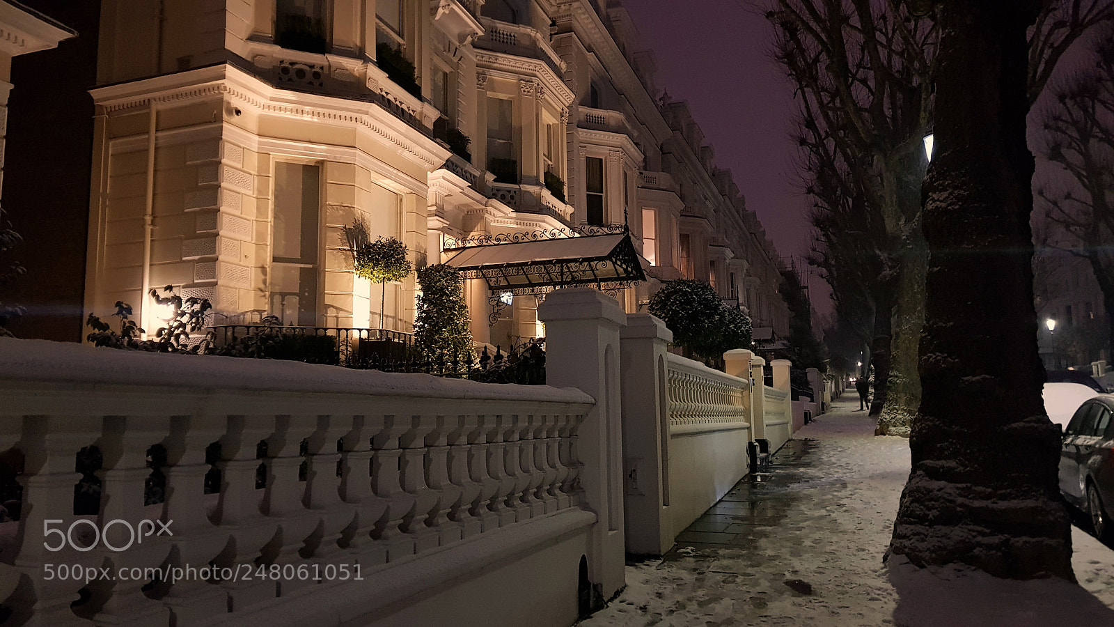 Samsung Galaxy S8 sample photo. Winter night, london photography