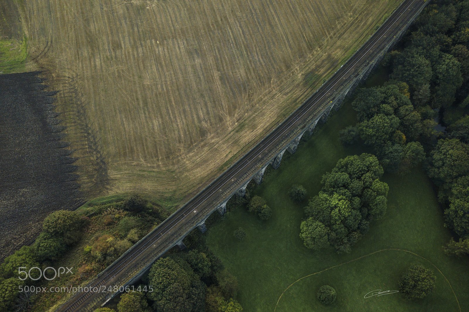 DJI FC220 sample photo. Penistone viaduct overhead photography