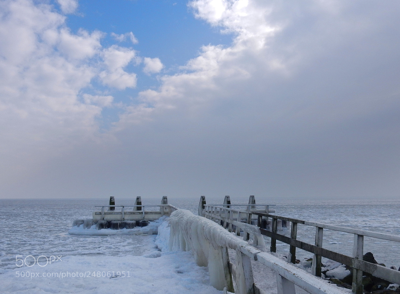 Nikon Coolpix S9900 sample photo. Frozen ijsselmeer photography