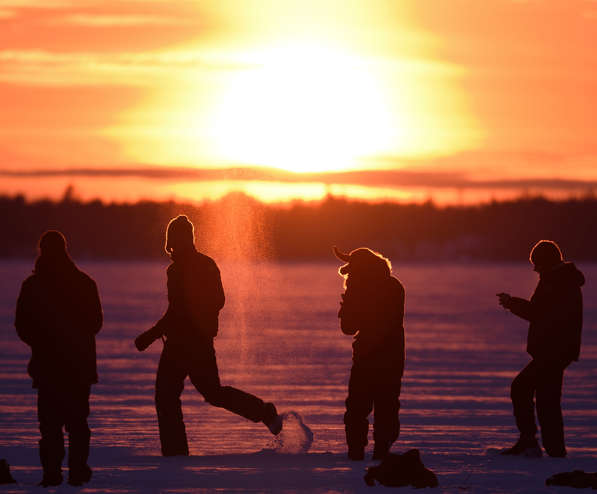 Nikon D750 + Sigma 150-600mm F5-6.3 DG OS HSM | S sample photo. Gold dust out of snow photography