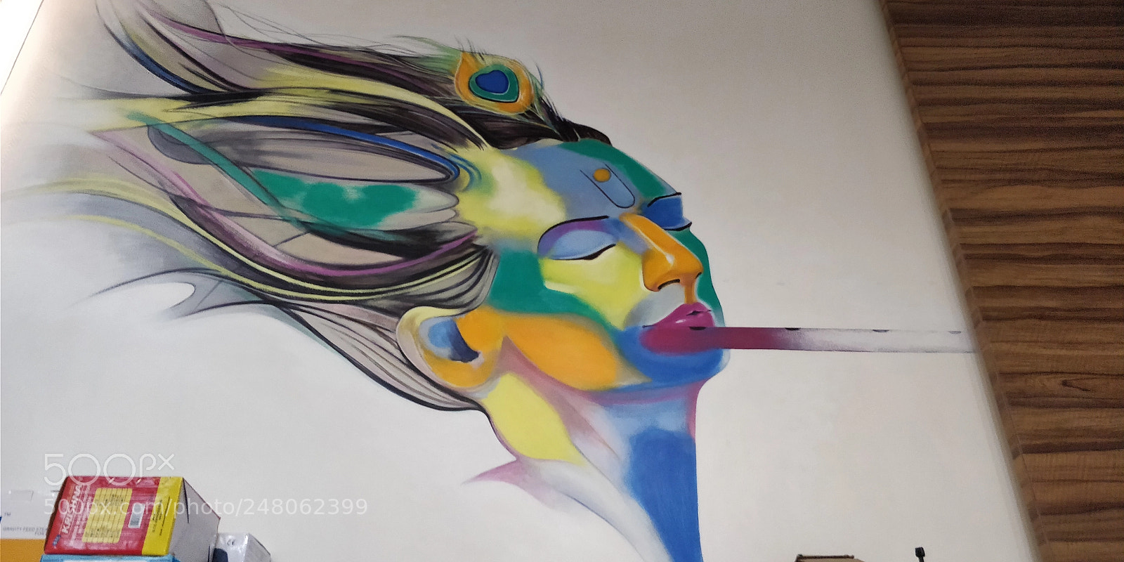 OnePlus 5T sample photo. Painting of lord krishna photography