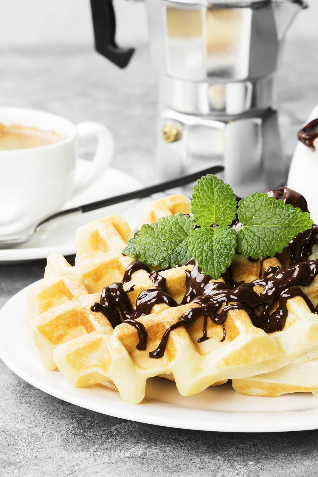 Canon EOS 600D (Rebel EOS T3i / EOS Kiss X5) sample photo. Waffles on white plate photography