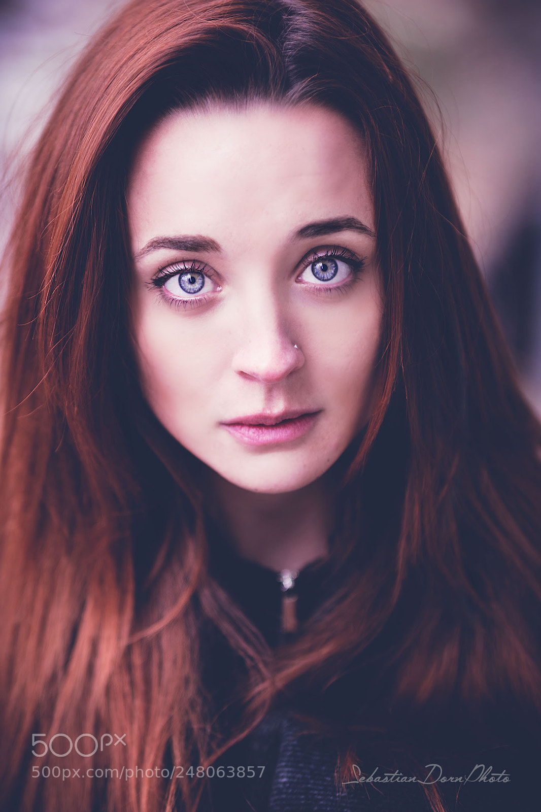 Samsung NX1 sample photo. Purple portrait photography