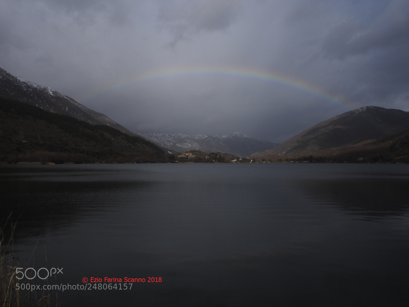 Nikon Coolpix P610 sample photo. Rainbow sul lago photography