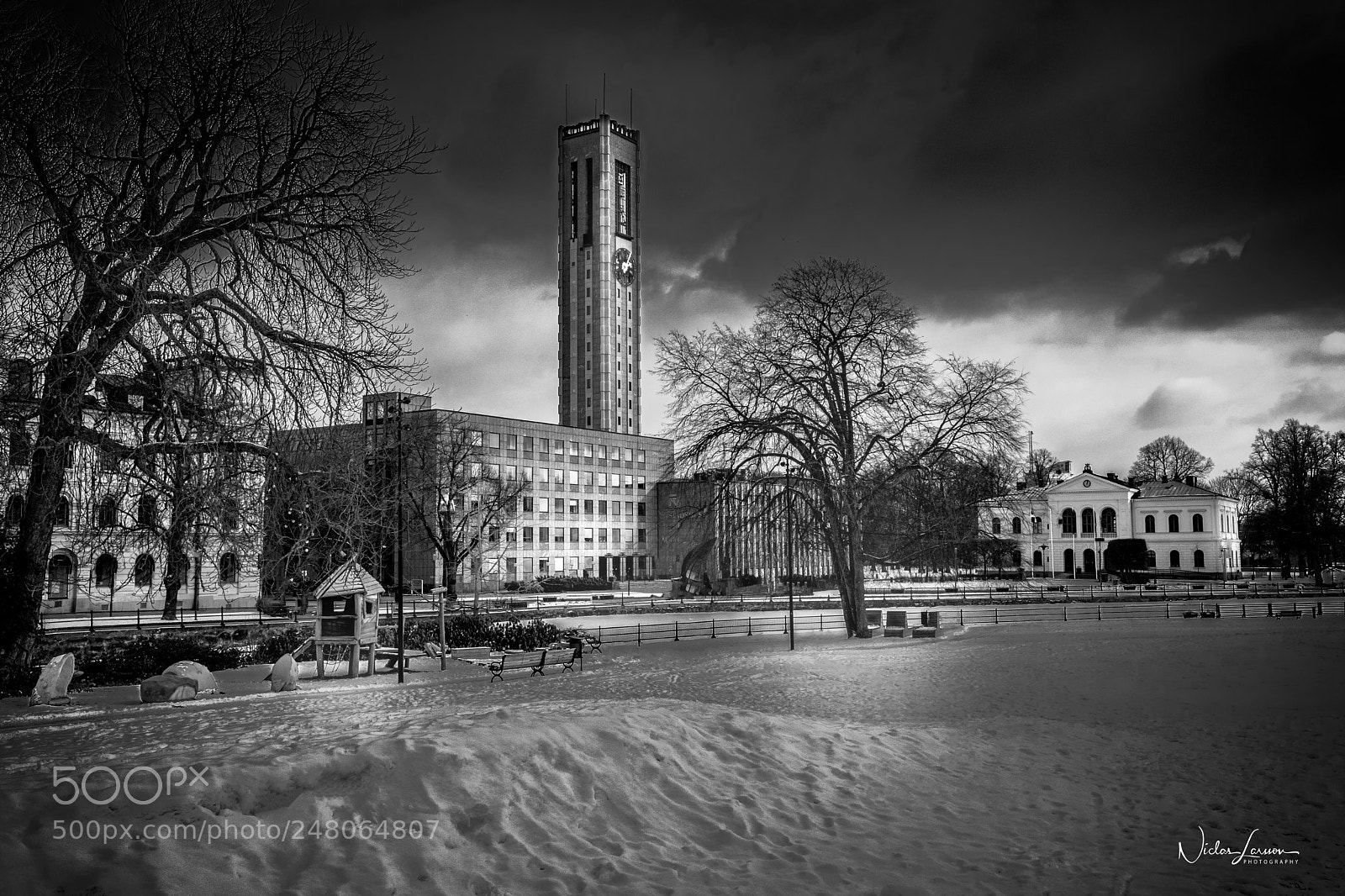 Fujifilm X-T2 sample photo. B w city hall photography