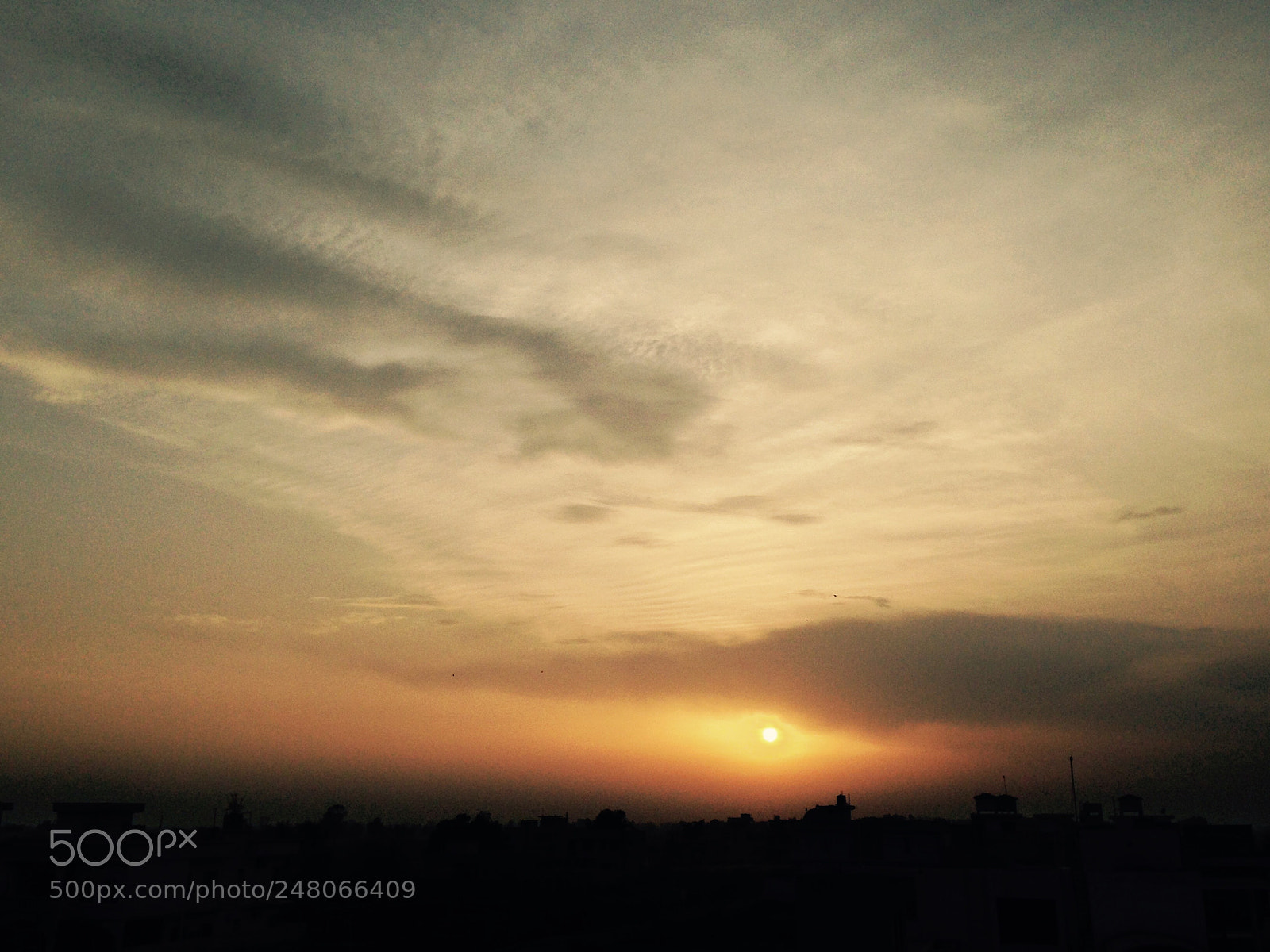 Apple iPhone 5c sample photo. Sunset in india  photography