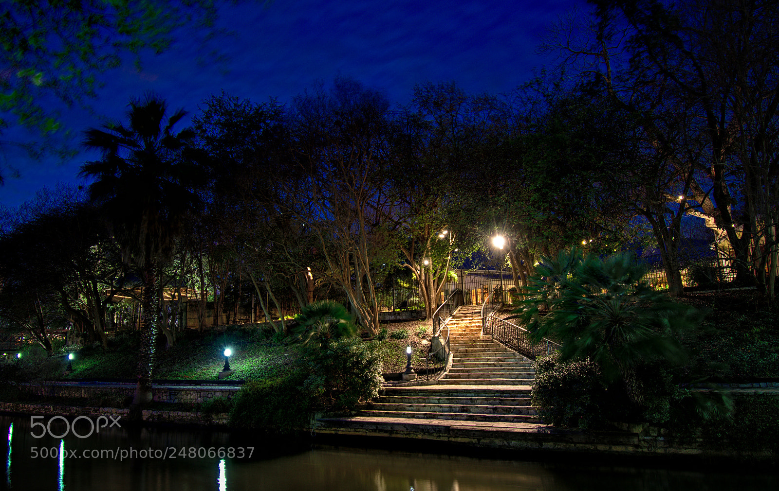 Nikon D3400 sample photo. Stairs to the riverwalk photography