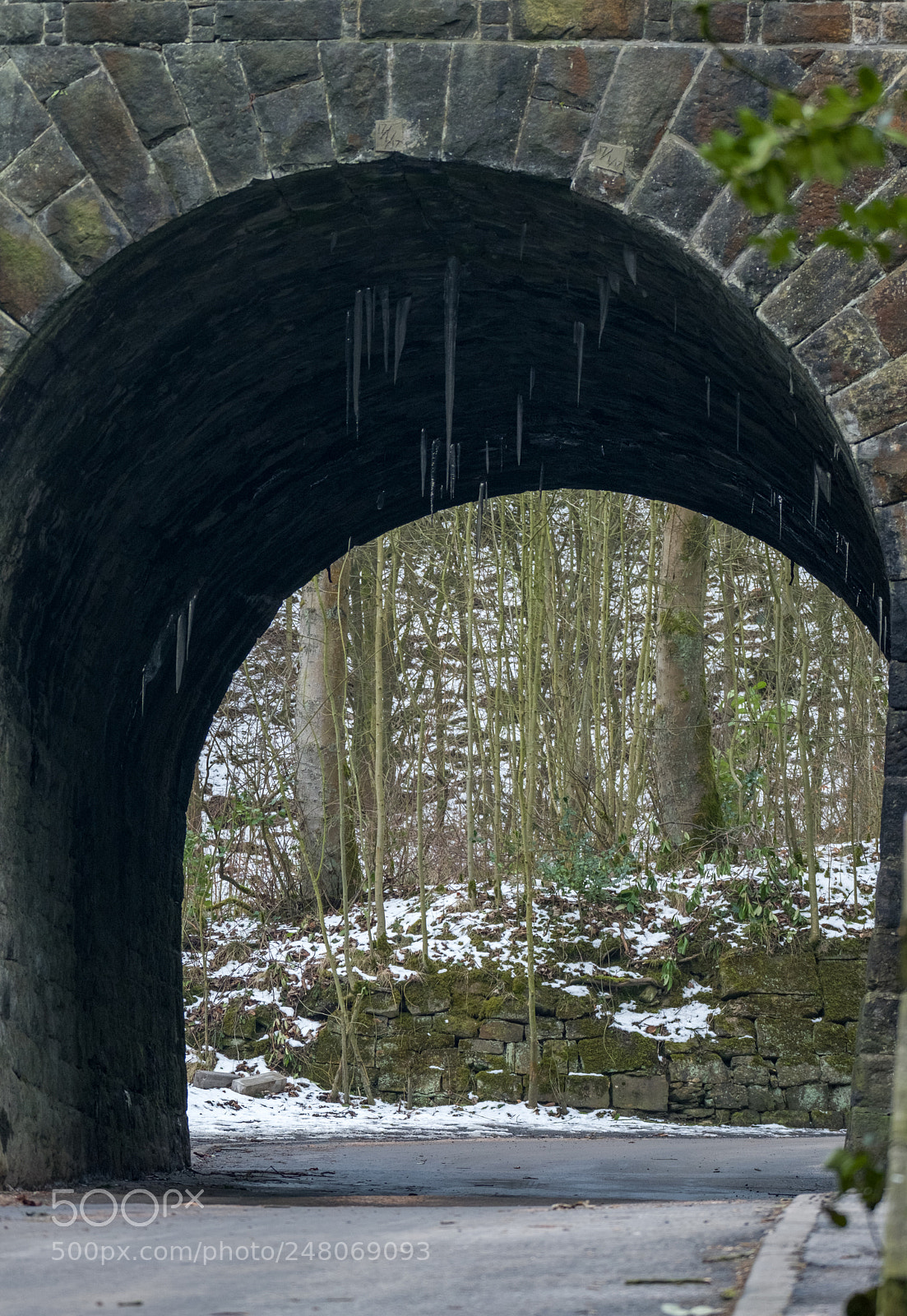 Fujifilm X-T2 sample photo. Bridge icicles photography