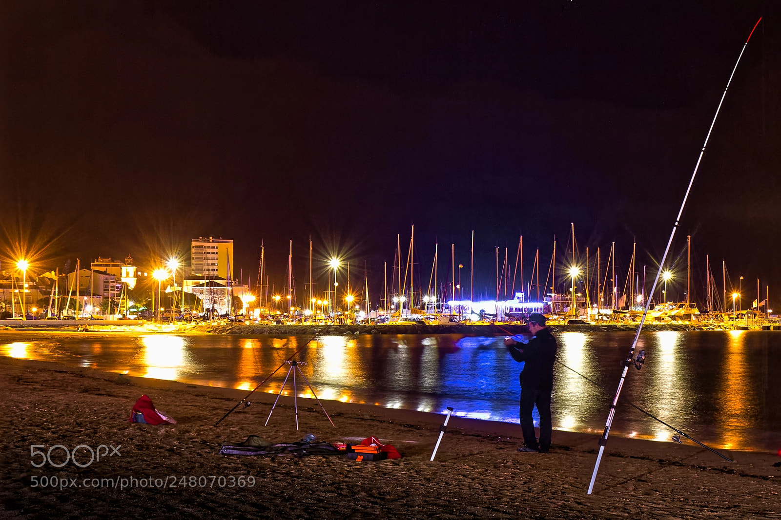 Canon EOS 7D sample photo. Pêche de nuit photography