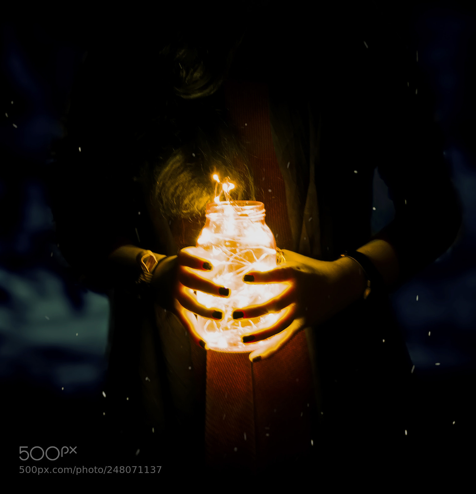 Nikon D5200 sample photo. Night light photography