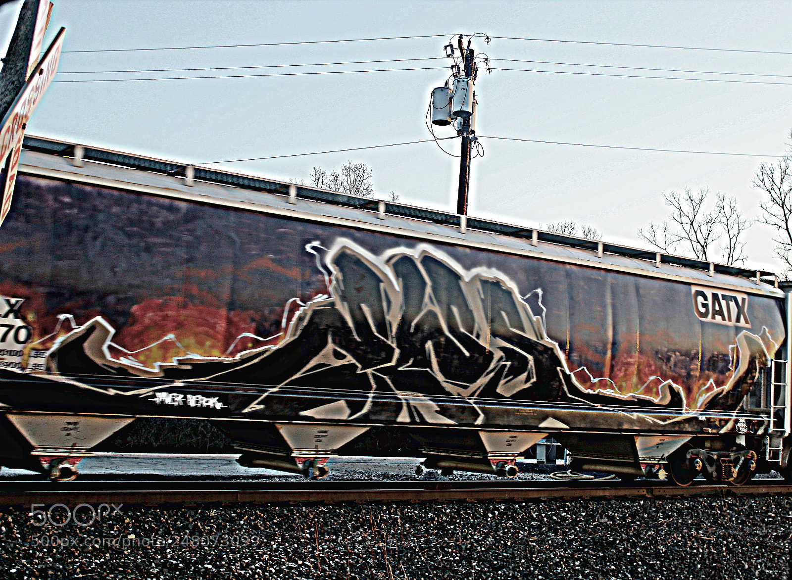 Canon EF-S 18-55mm F3.5-5.6 III sample photo. Traincar photography