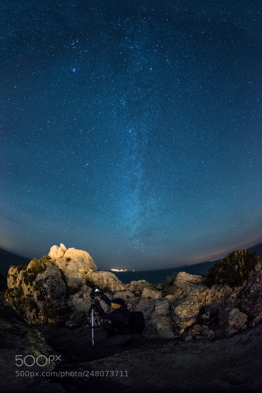 Nikon D7200 sample photo. Lipari milkyway photography