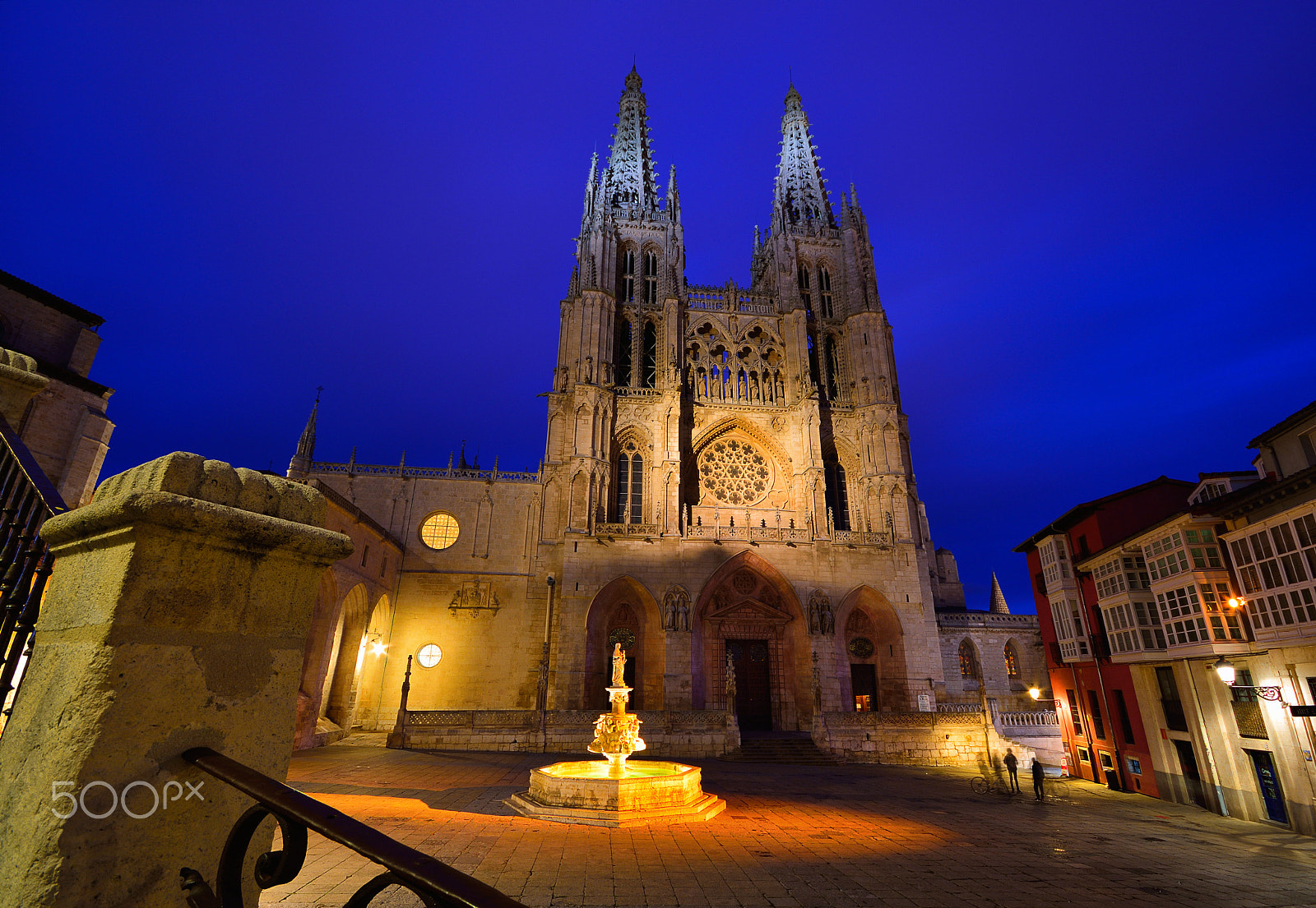 Sigma 10-20mm F4-5.6 EX DC HSM sample photo. Burgos cathedral in the dusk light, spain. photography