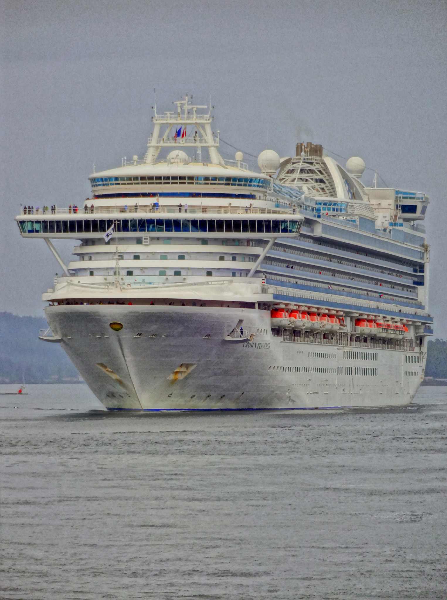 Sony DSC-WX150 sample photo. Ship approaching ketchikan photography