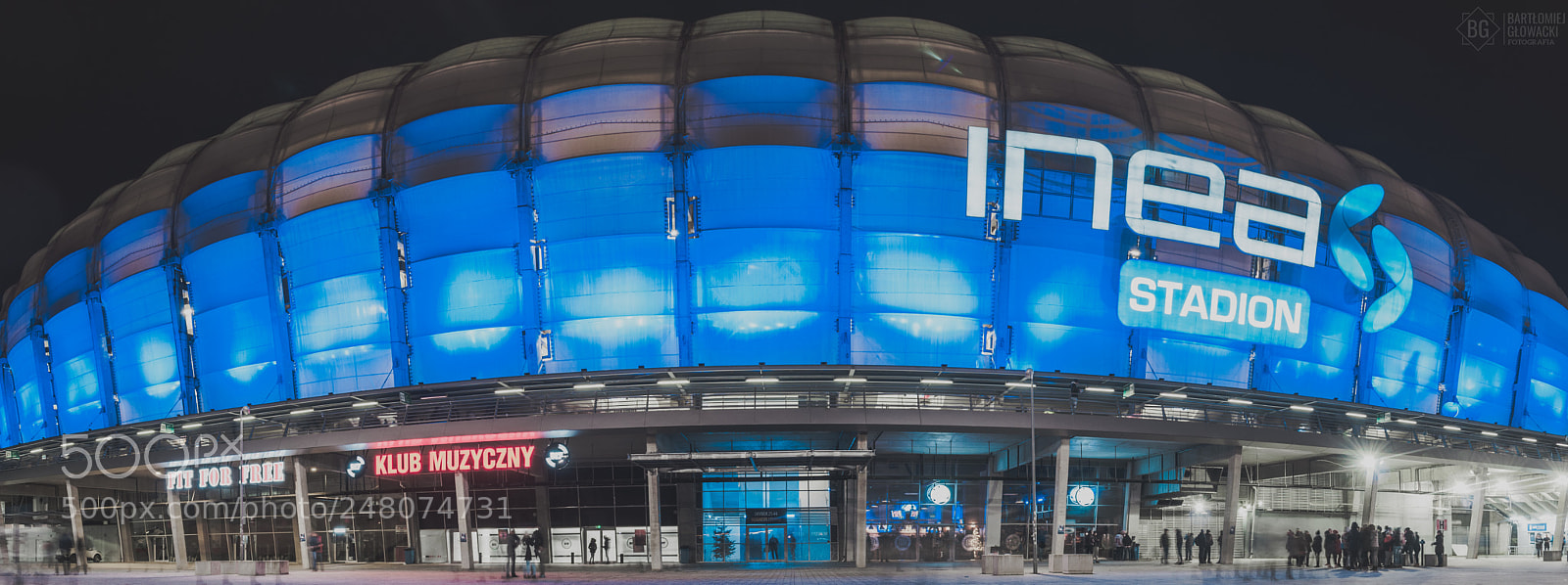 Nikon D5000 sample photo. Inea stadium photography