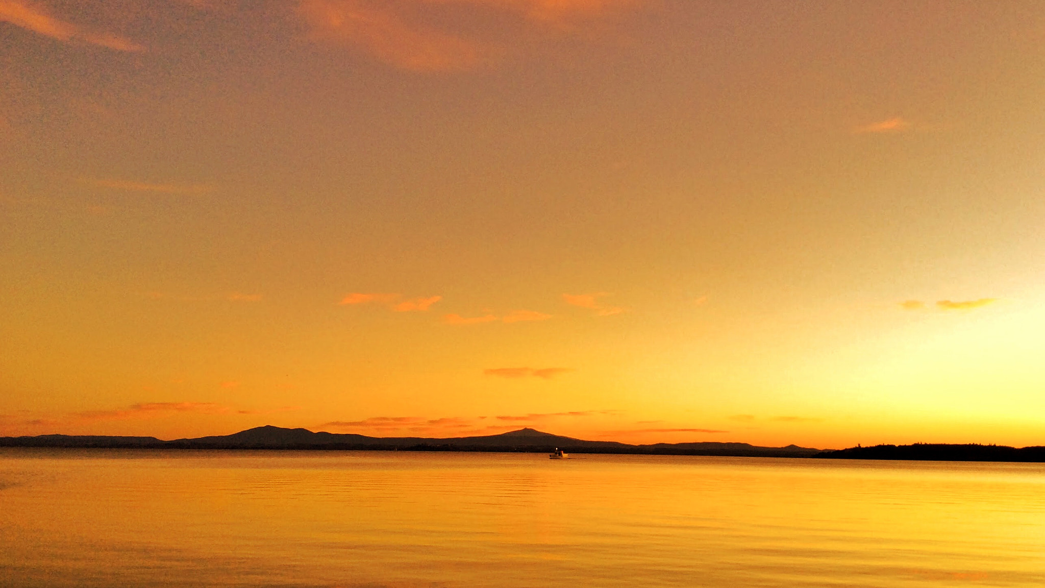 Apple iPad Air sample photo. Sunset on the trasimeno lake. photography