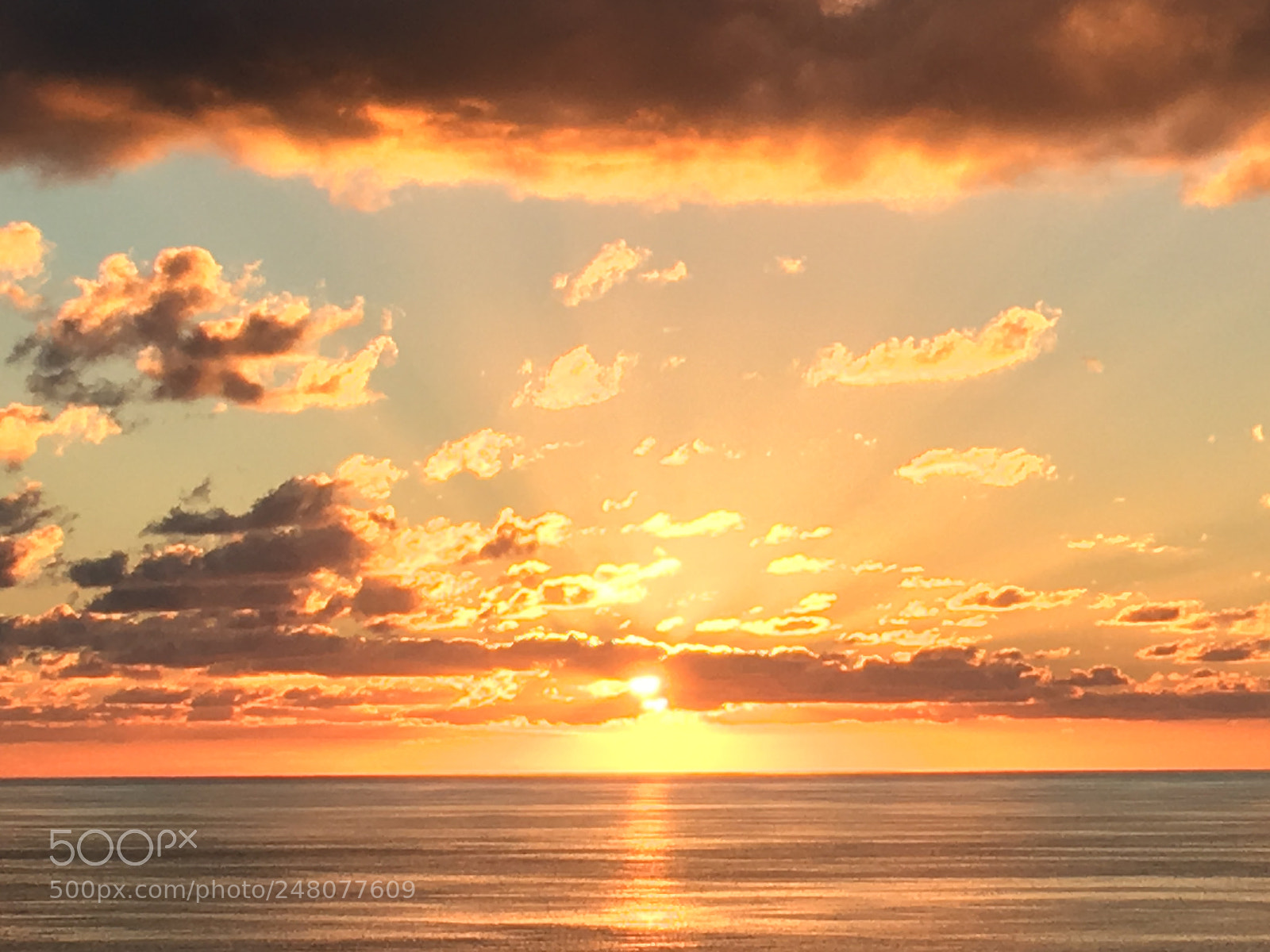 Apple iPhone 6s sample photo. Sunrise over the caribbean photography