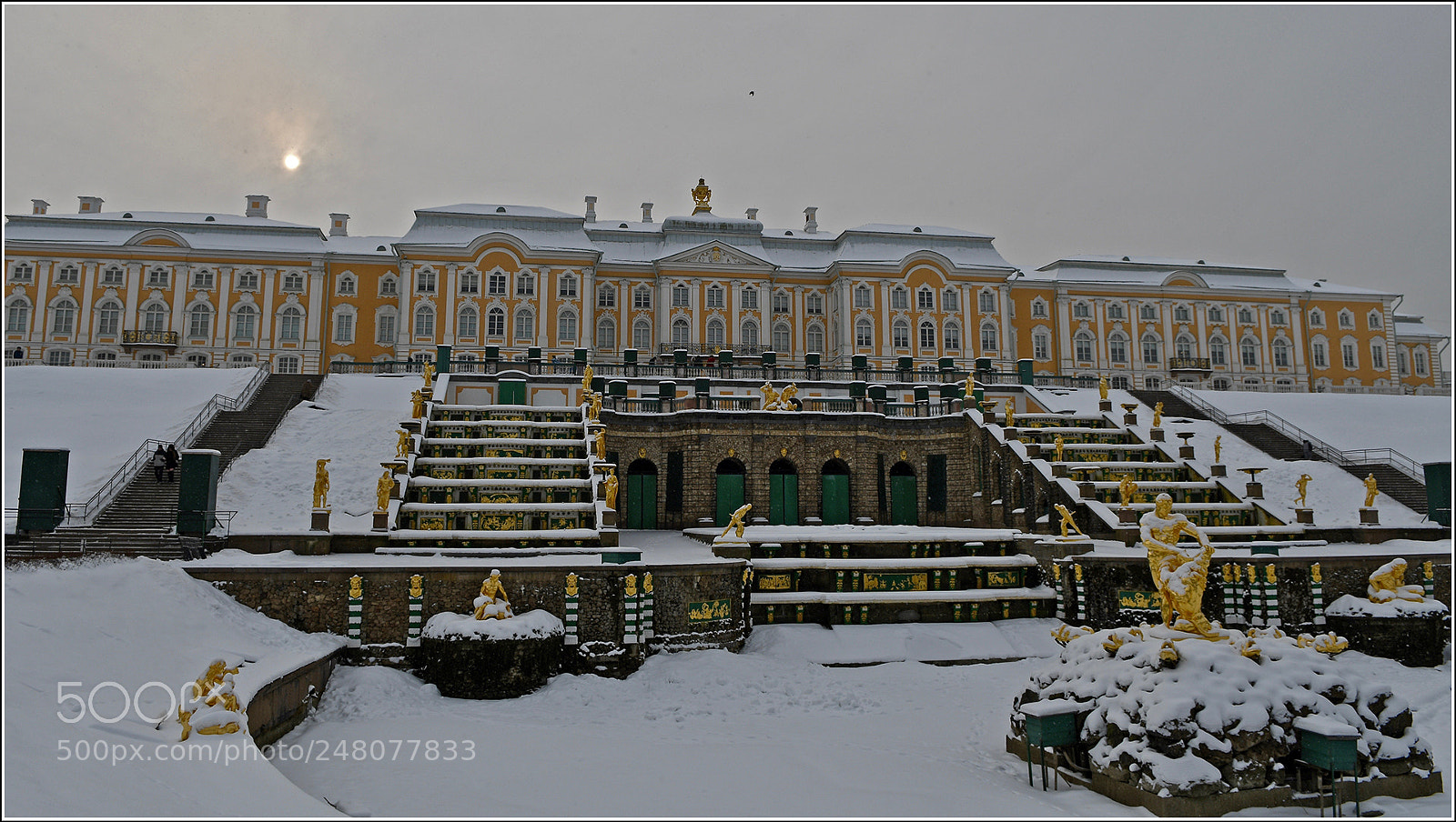 Nikon D500 sample photo. In winter in peterhof photography