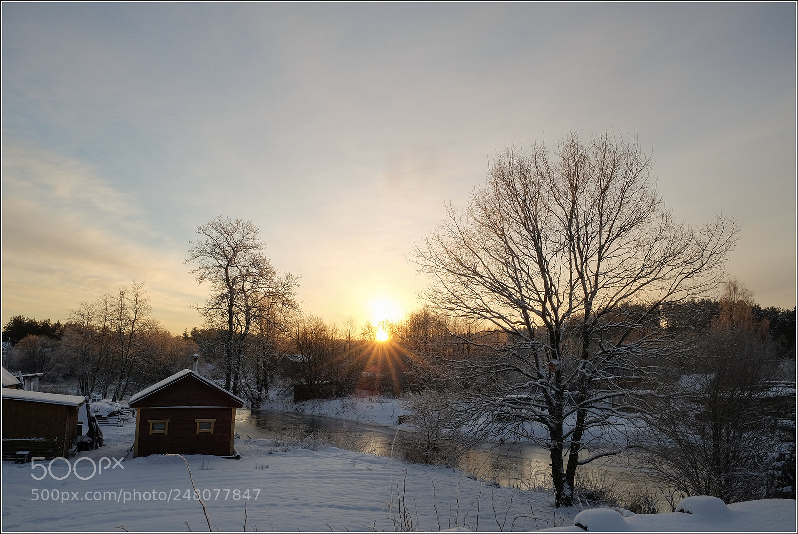 Fujifilm X70 sample photo. Sunrise over the river photography
