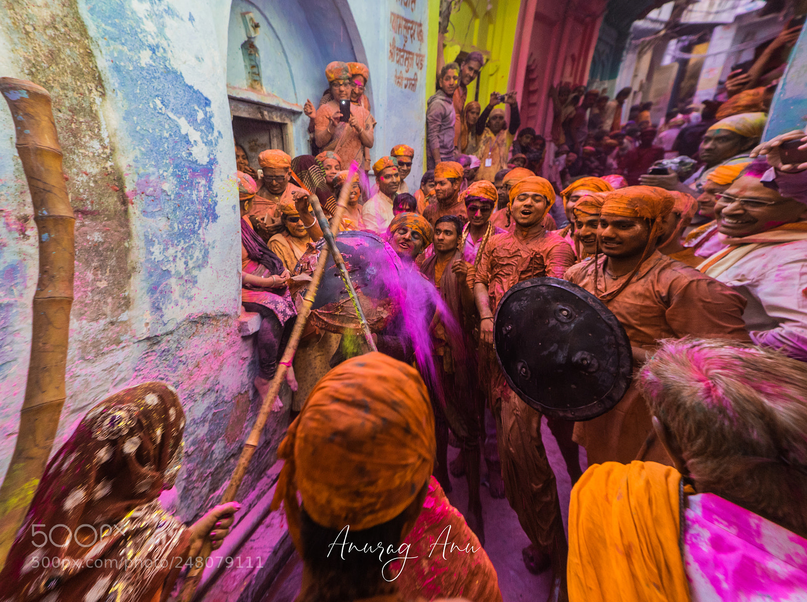 Sony a7 II sample photo. Lathmar holi photography