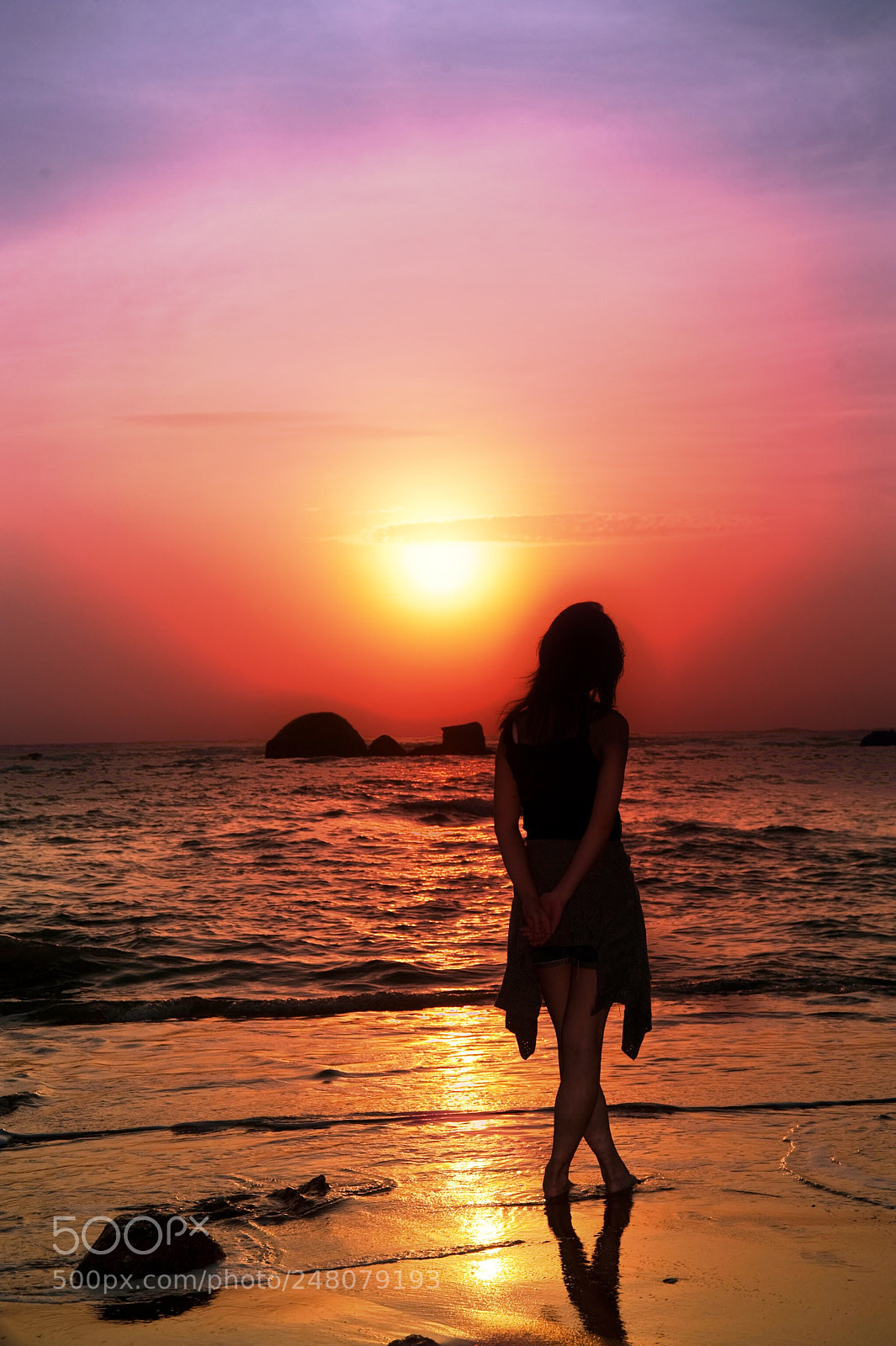 Nikon D700 sample photo. Sunset loner photography