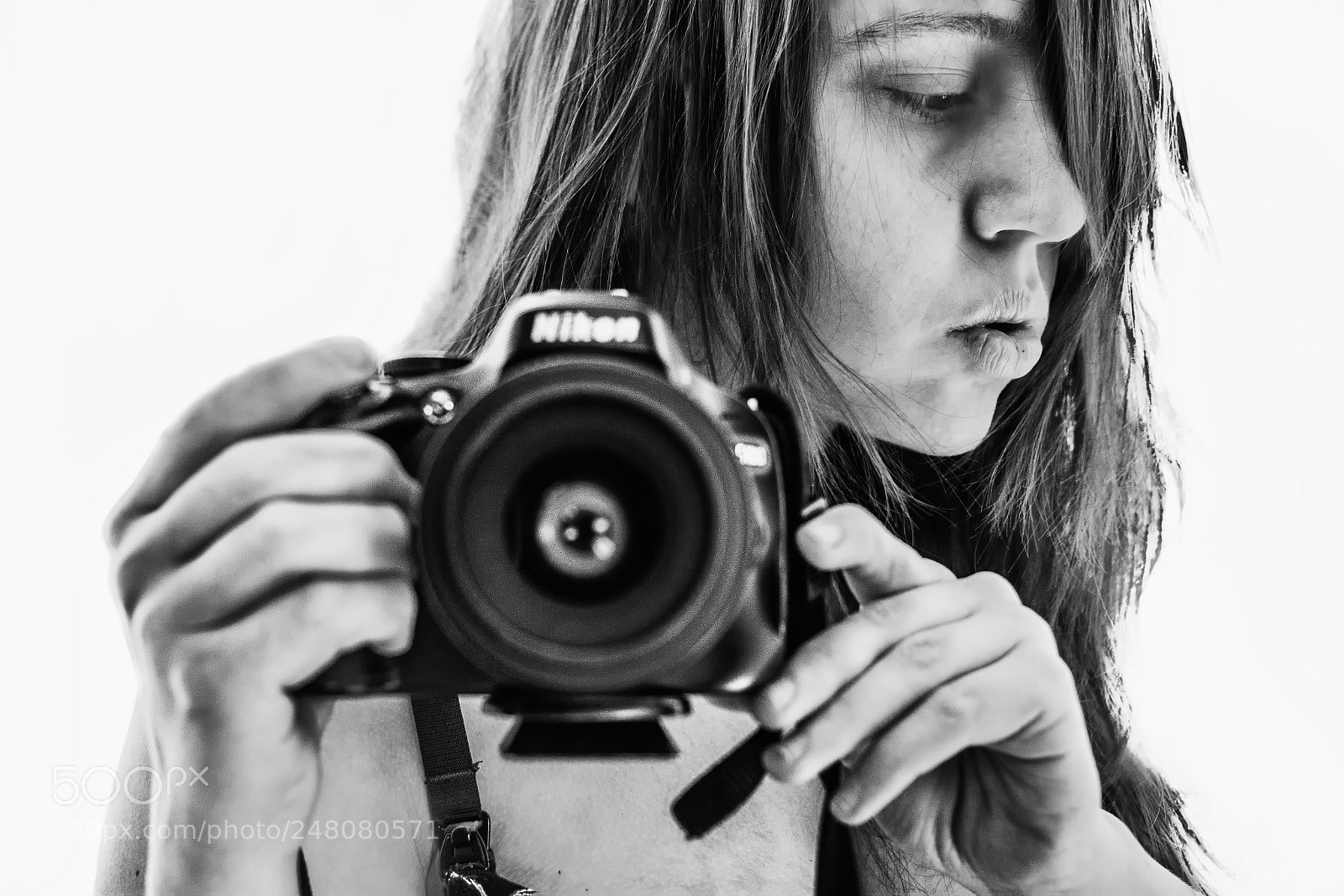 Nikon D5100 sample photo. Selfportrait photography