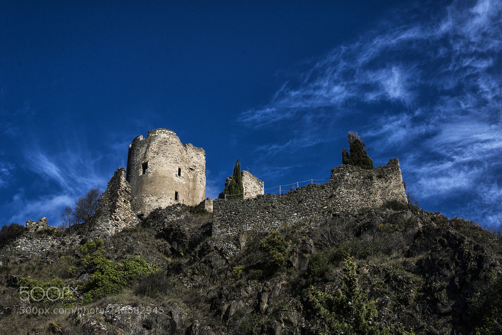 Nikon D610 sample photo. Lastours castle photography