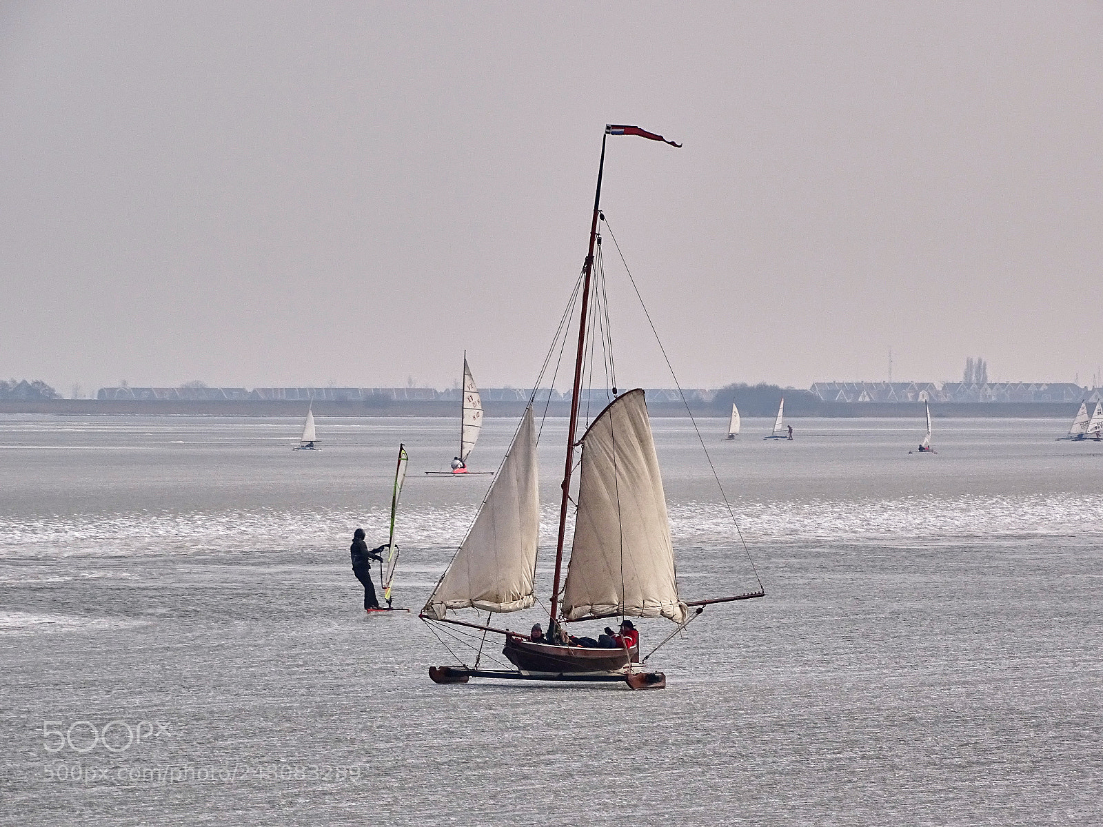 Sony Cyber-shot DSC-HX400V sample photo. Ice sailing 2 photography