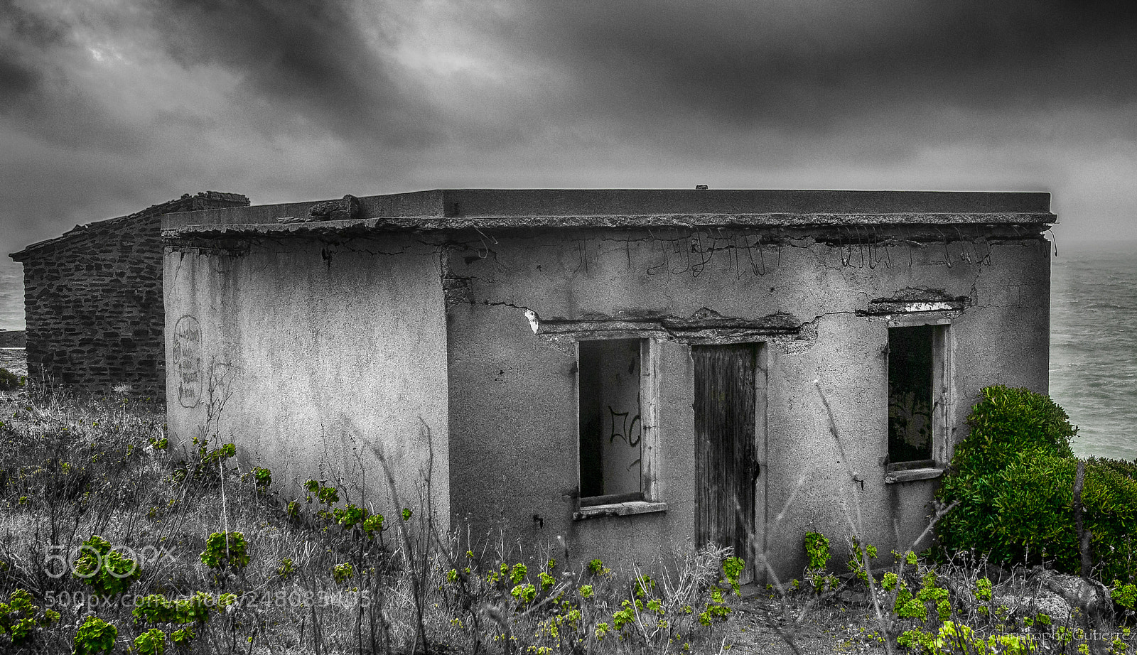 Nikon D300 sample photo. Ruins - green black photography
