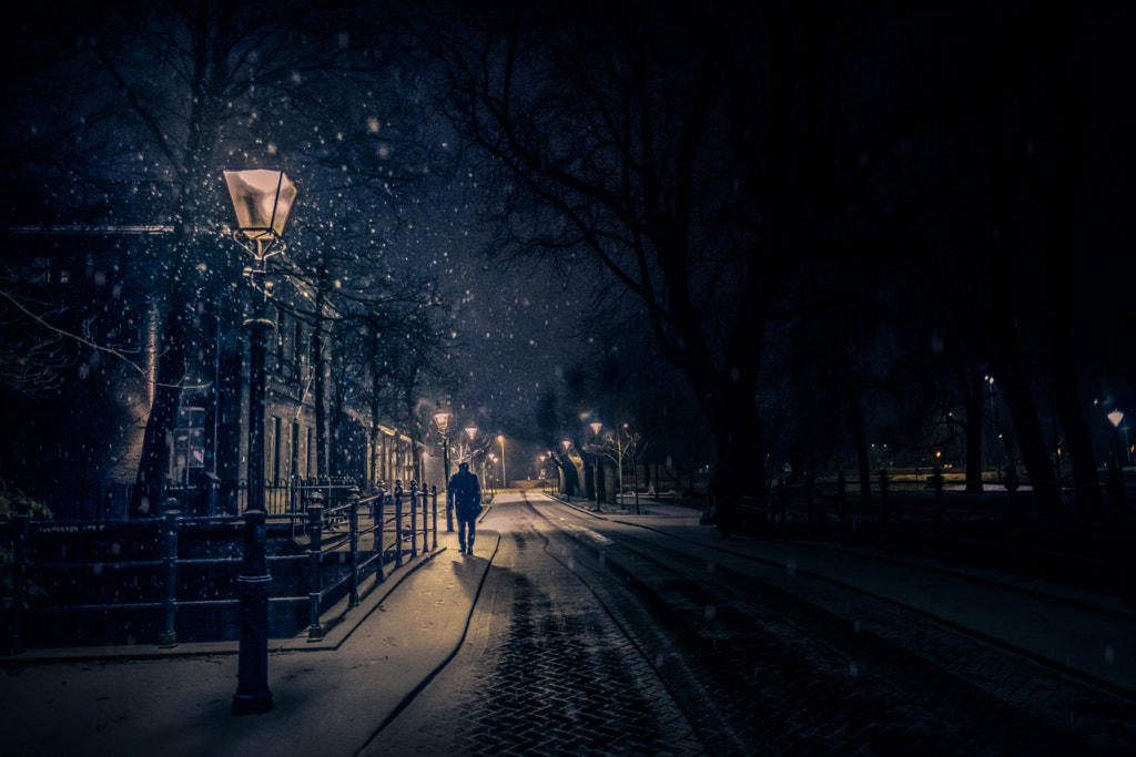 Snowy night in March by Takeshi Ishizaki on 500px.com