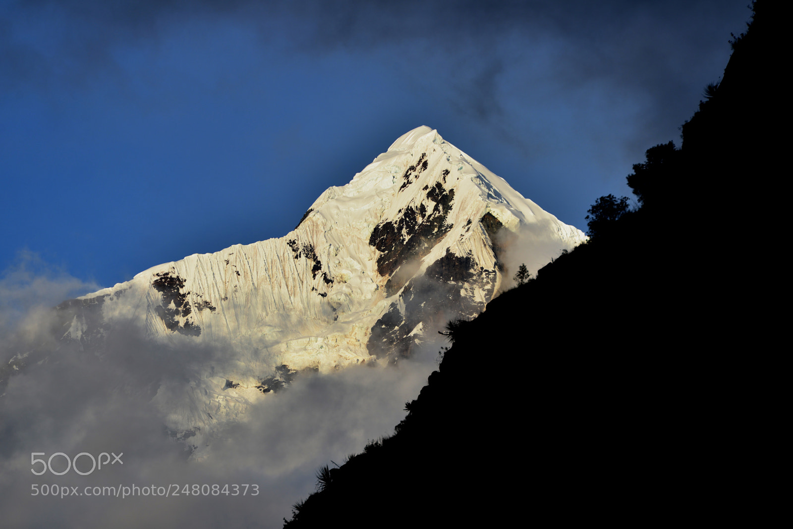 Nikon D610 sample photo. Andean peak with glacier photography