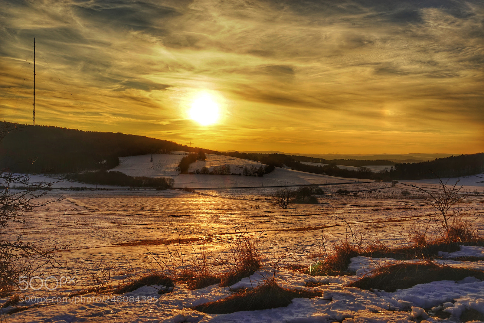 Sony a7R sample photo. Sonnenuntergang am ernstberg photography