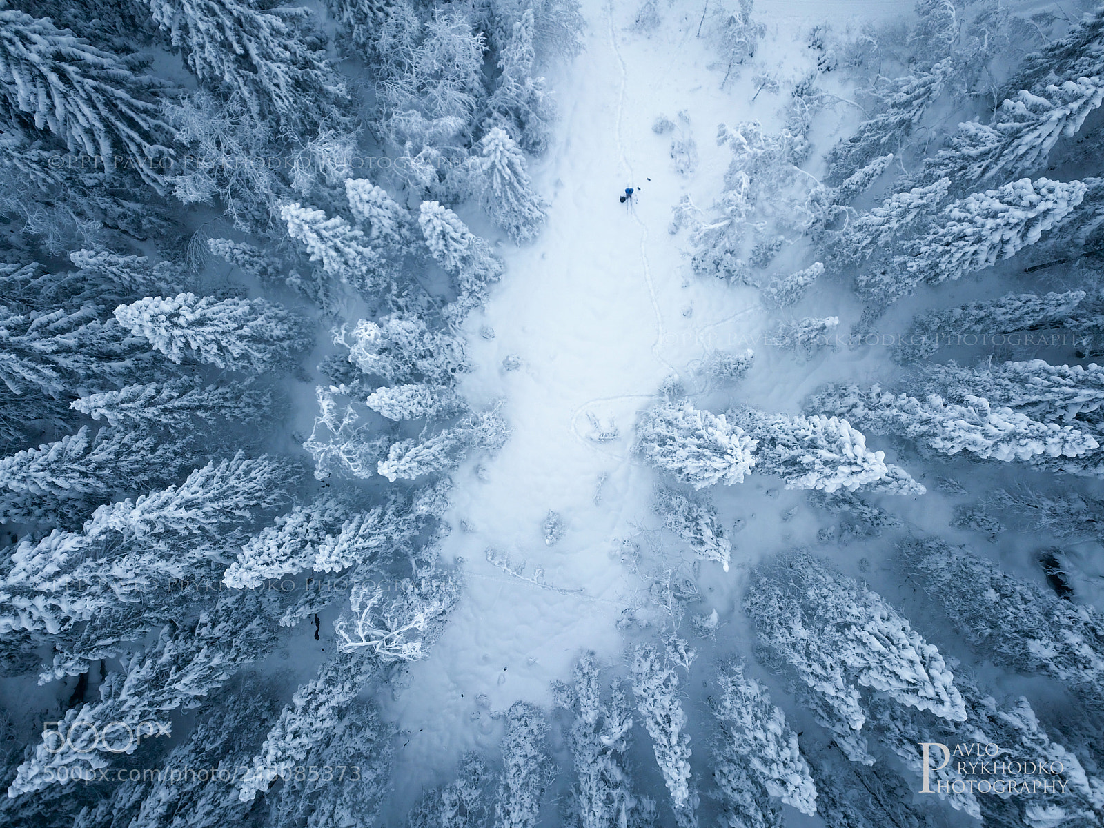 DJI FC220 sample photo. Winter wonderland photography
